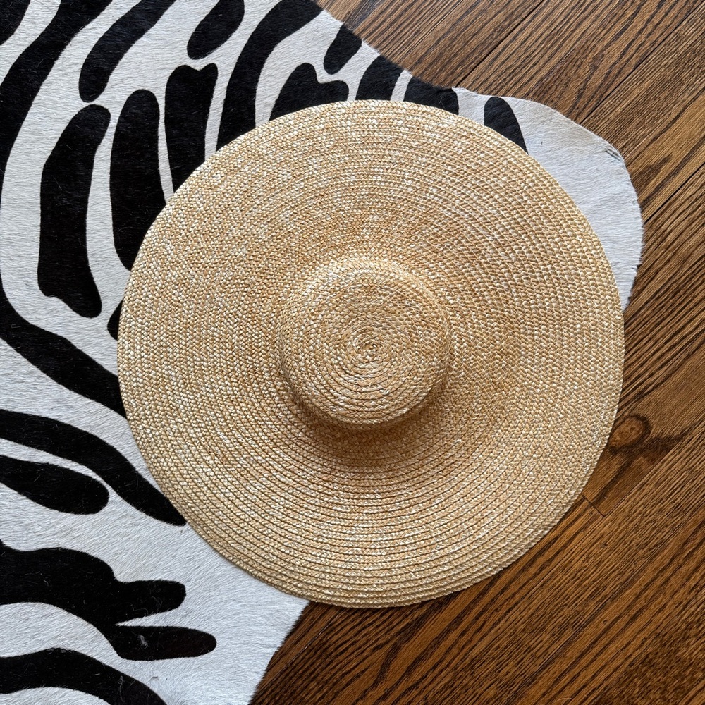 Tan Woven Sun Hat/Fascinator